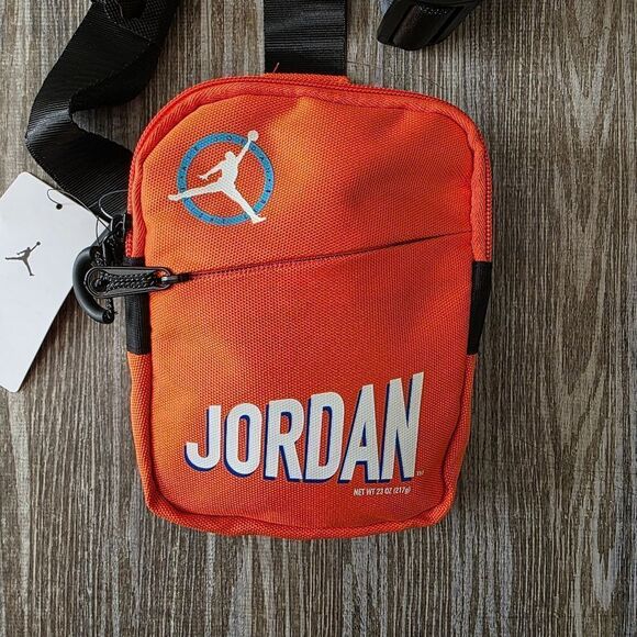 Air Jordan OG MVP Hip Bag Fanny Pack Orange Black Zippers Buckle Retro Brand New - Picture 6 of 14